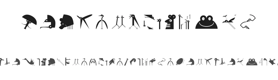 VectorAnimals — Display Font
