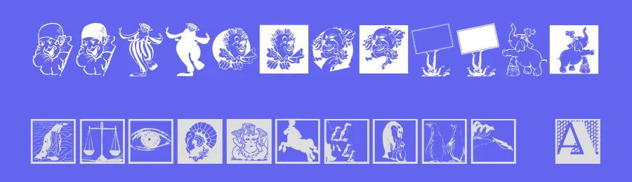 VectorAnimalsOrPeople — Display Font — thumbnail 3
