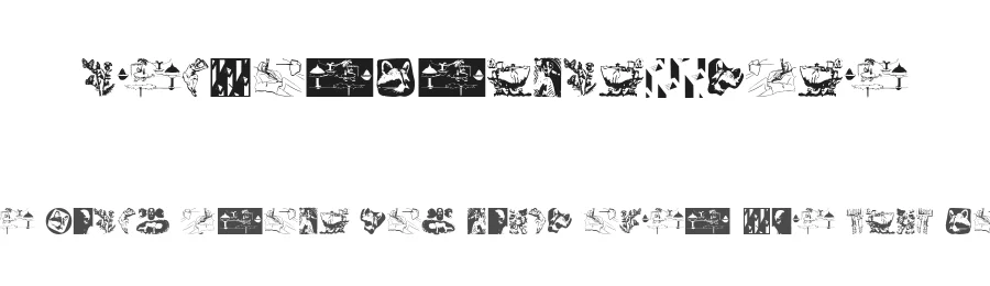 VectorDrawingsOne — Display Font