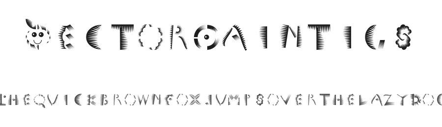 VectorPaintigs — Display Font