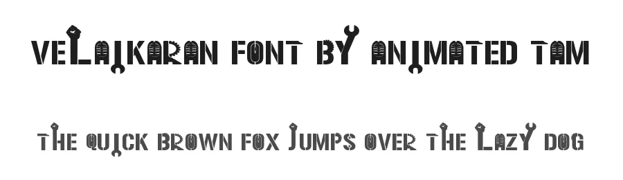 Velaikaran Font By Animated Tam — Display Font