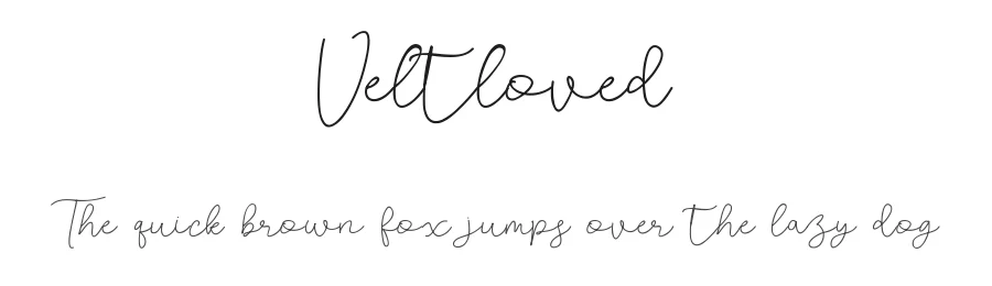 Veltloved by Abascreative — Display Font