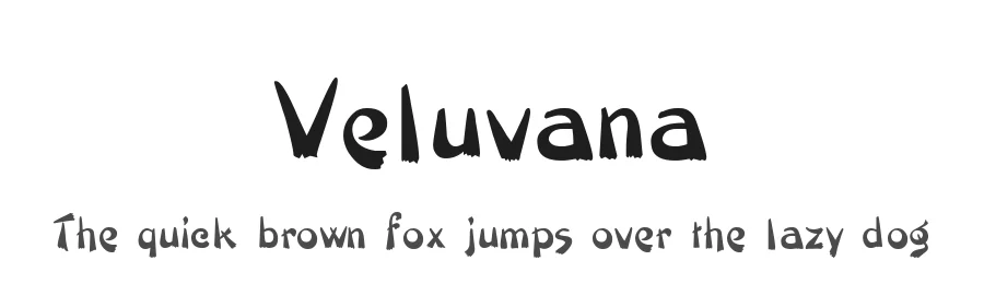 Veluvana by Bhikkhu Pesala — Display Font