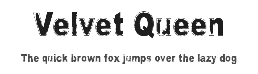 Velvet Queen — Display Font