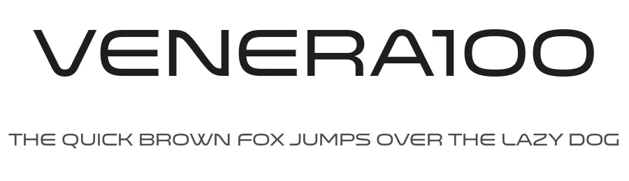Venera100 by Joe Prince — Display Font