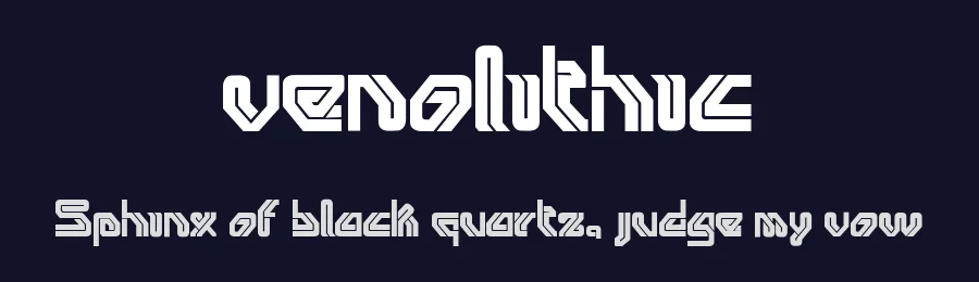 venolithic — Display Font — thumbnail 2