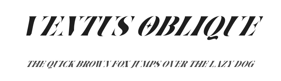 Ventus Oblique by Kong Font — Display Font