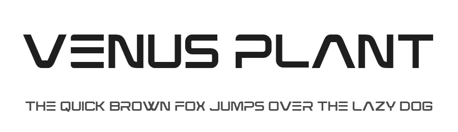 Venus Plant by Khurasan — Display Font