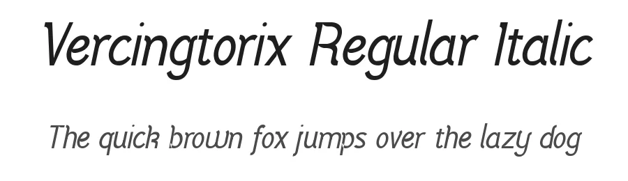 Vercingtorix Regular Italic by Type Sailor - David Espinosa — Display Font