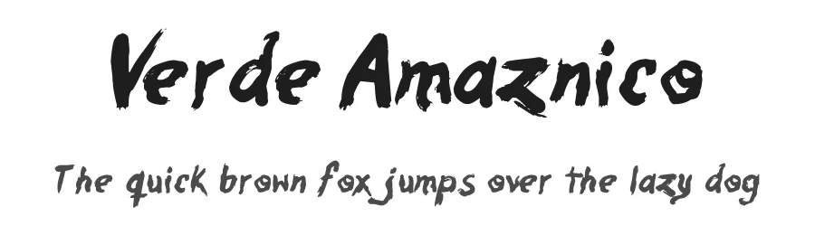 Verde Amaznico by Juan Casco — Display Font