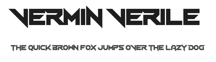 Vermin Verile by NAL — Display Font