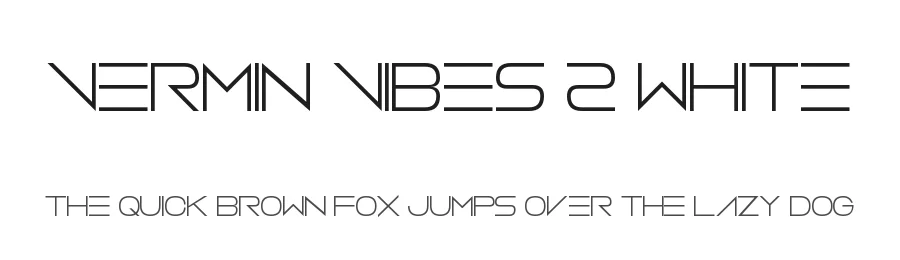 Vermin Vibes 2 White — Display Font