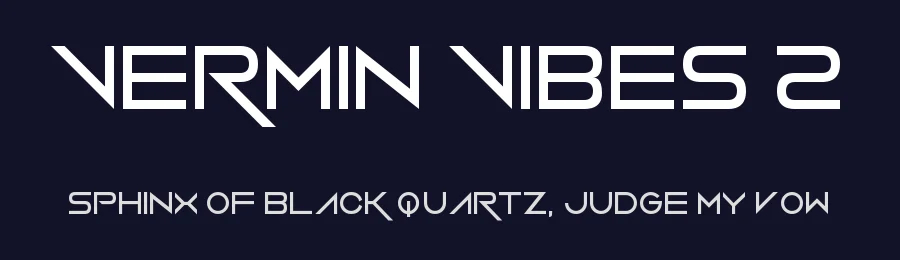 Vermin Vibes 2 — Display Font — thumbnail 2
