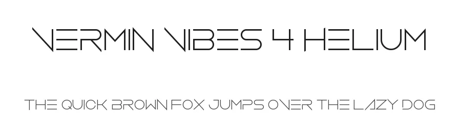 Vermin Vibes 4 Helium by AM — Display Font