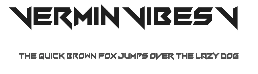 Vermin Vibes V by AM — Display Font