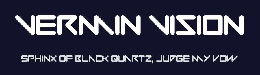 Vermin Vision — Display Font — thumbnail 2