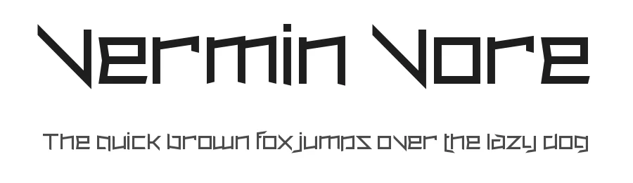 Vermin Vore by Andrew McCluskey — Display Font