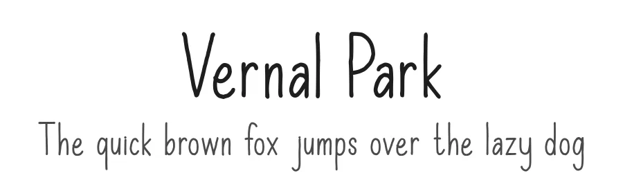 Vernal Park by Muhammad Husni Haikal — Display Font