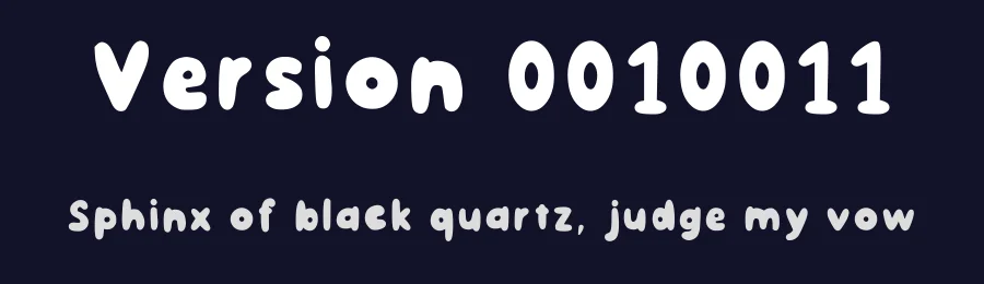 Version 0010011 — Display Font — thumbnail 2