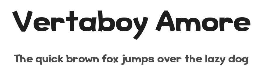 Vertaboy Amore by Dan P. Lyons — Display Font