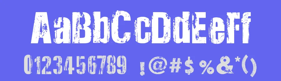 Very Damaged UL by Geoffrey Lee — Display Font — thumbnail 3