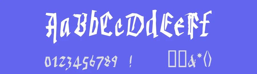 VeryBrokenFrax — Display Font — thumbnail 3