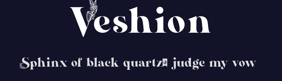 Veshion — Display Font — thumbnail 2