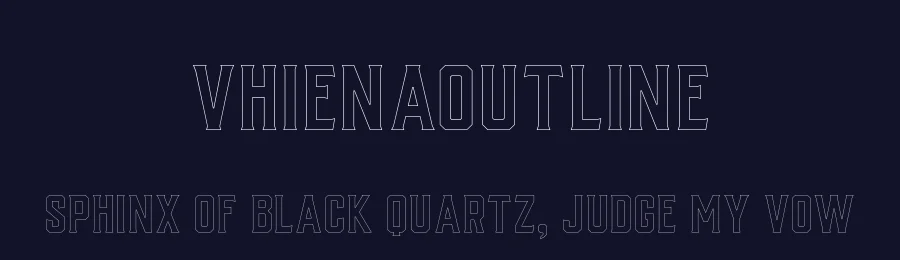 VhienaOutline by Thirteen Studio — Display Font — thumbnail 2