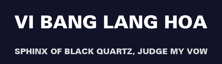 VI Bang Lang Hoa — Display Font — thumbnail 2