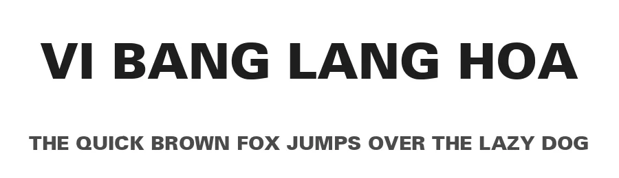 VI Bang Lang Hoa — Display Font