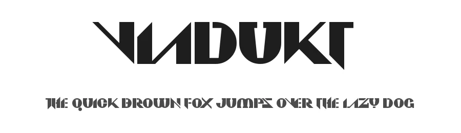 Viadukt by AM — Display Font