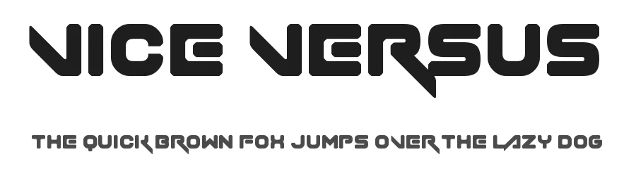 Vice Versus by AM — Display Font