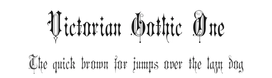 Victorian Gothic One by Gophmann A.L. — Display Font