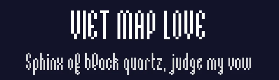 VIET MAP LOVE — Display Font — thumbnail 2