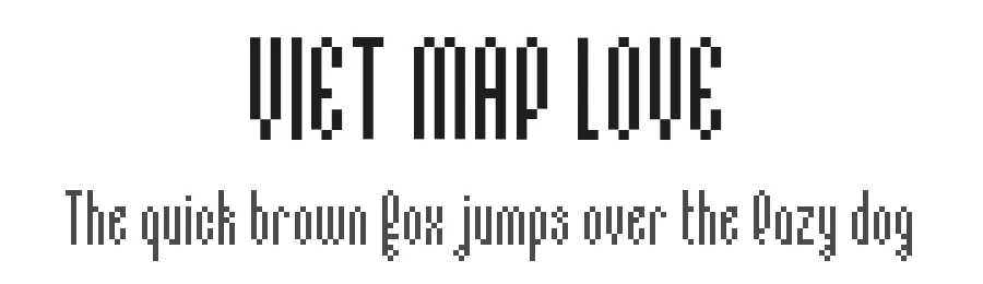 VIET MAP LOVE — Display Font