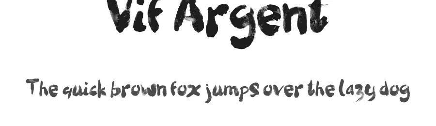 Vif Argent by IMAGEX — Display Font