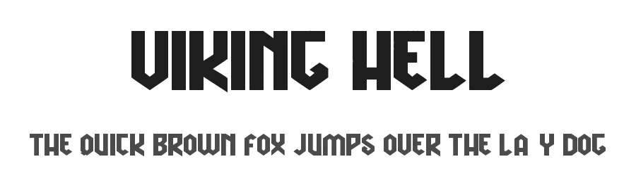Viking Hell by Woodcutter Manero — Display Font