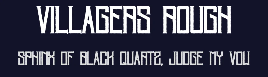 Villagers Rough — Display Font — thumbnail 2