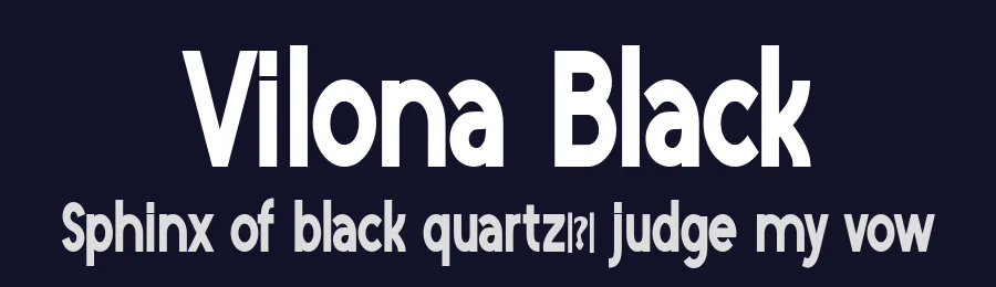 Vilona Black by Nico Muslib. Jember — Display Font — thumbnail 2