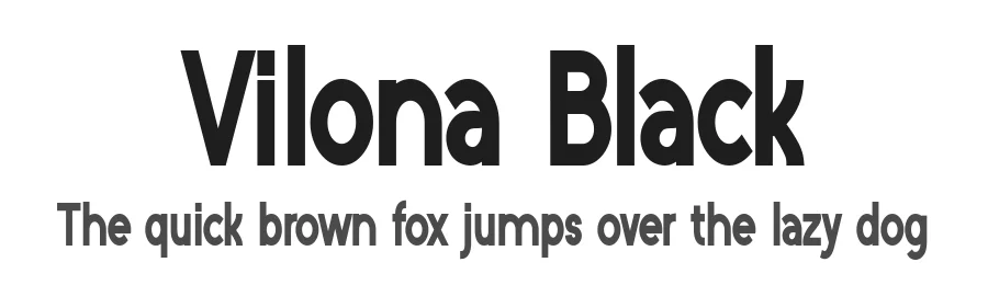 Vilona Black by Nico Muslib. Jember — Display Font