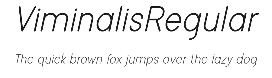 ViminalisRegular by ekosamp β Sans Font
