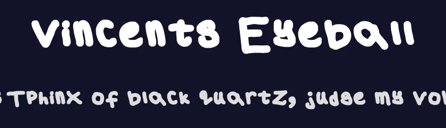 Vincents Eyeball — Display Font — thumbnail 2