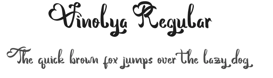 Vinolya Regular1 by Tio Yulianto — Display Font