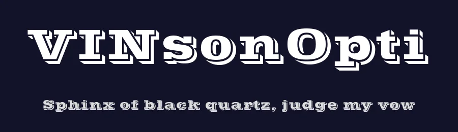 VINsonOpti — Display Font — thumbnail 2