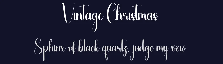 Vintage Christmas — Display Font — thumbnail 2