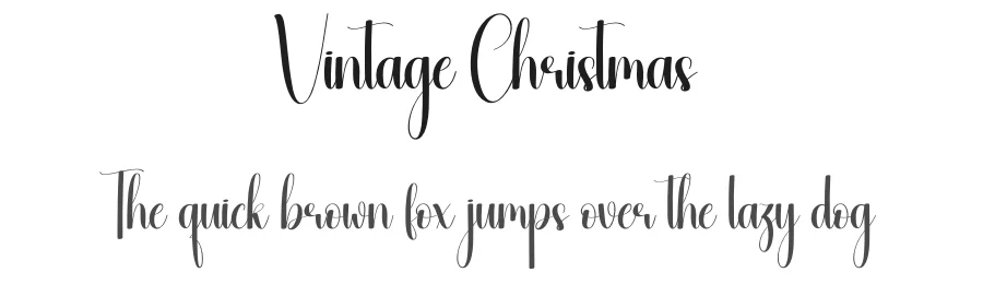 Vintage Christmas — Display Font