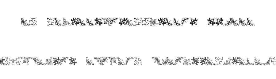 Vintage Decorative Corners 13 by Amin Ibraheem Kamal,all rights reserved 2014 — Display Font