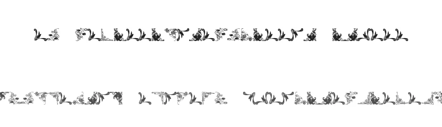 Vintage Decorative Corners 14 by Amin Ibraheem Kamal,all rights reserved 2014 — Display Font