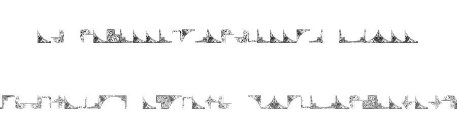Vintage Decorative Corners 15 by Amin Ibraheem Kamal,all rights reserved 2014 — Display Font