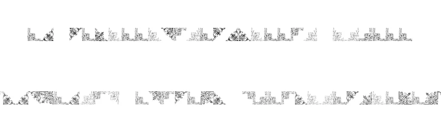 Vintage Decorative Corners 16 by Amin Ibraheem Kamal,all rights reserved 2014 — Display Font